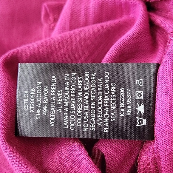 Social Standard by Sanctuary Dylan Scoop Tee, Maternity Top, Magenta Rose, M,NWT - Picture 8 of 11